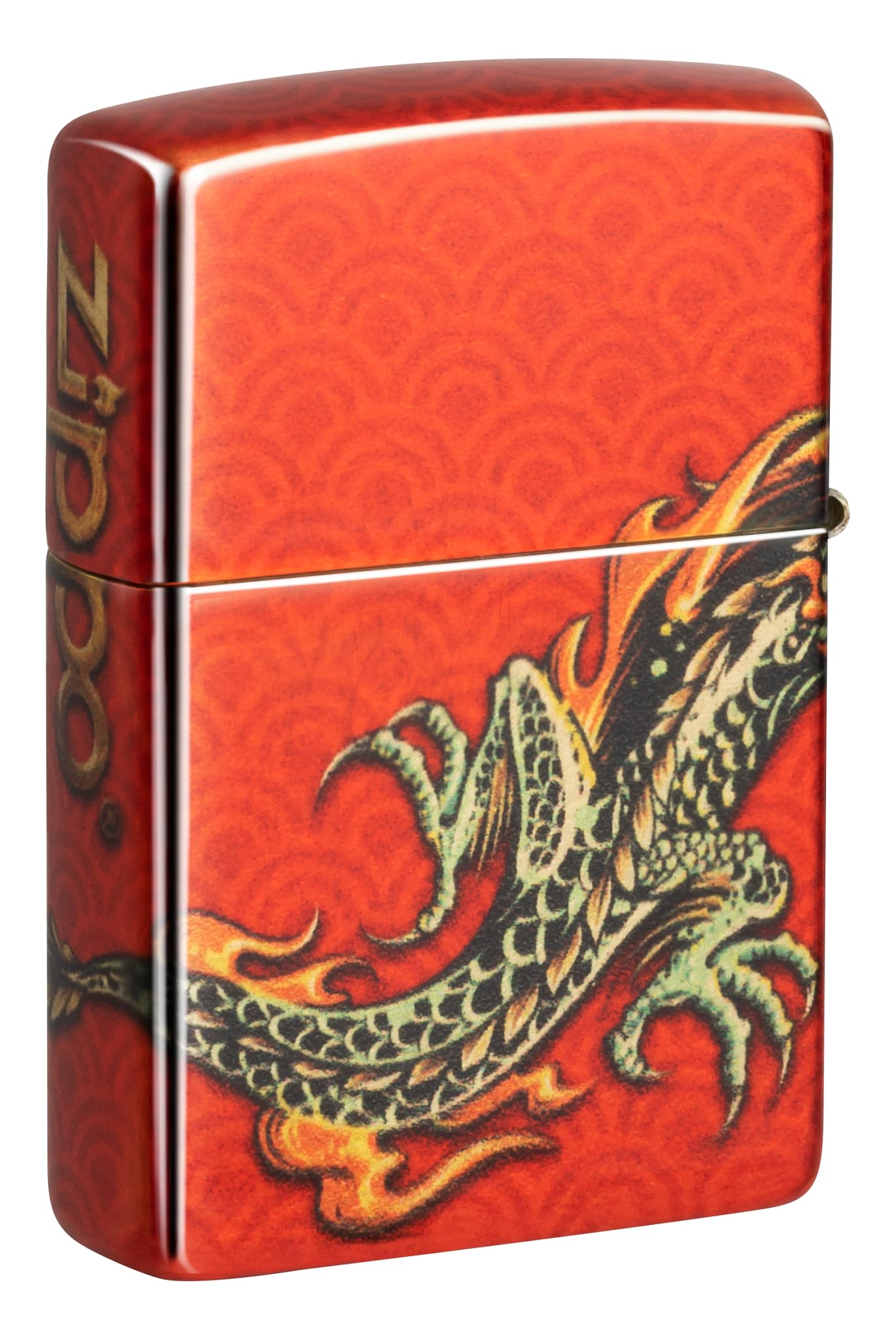 Zippo Armor High Polish Green Elegant Dragon Pocket Lighter, One Size